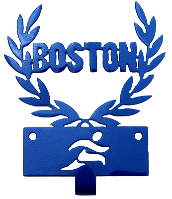 Boston Marathon Runner 1 Hook Blue Medal Display Hanger