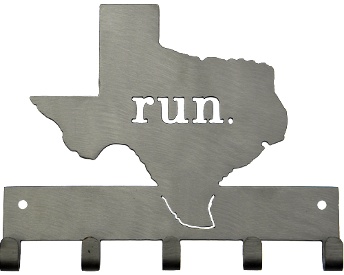 Run Texas - Silver Medal Hanger