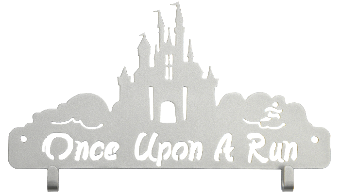 Disney Once Upon a Run runDisney Race Bib Holder Silver