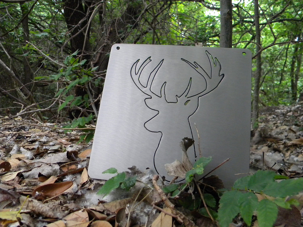 Metal Sign Deer Head