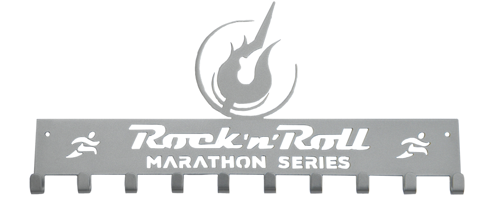Rock 'n' Roll Marathon Series Logo -Silver Medal Hanger