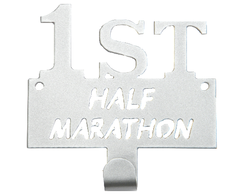 First Half Marathon Runner Silver 1 Hook Medal Display Hanger