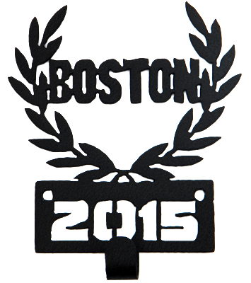 Boston Marathon 2015 1 Hook Black Medal Display Hanger