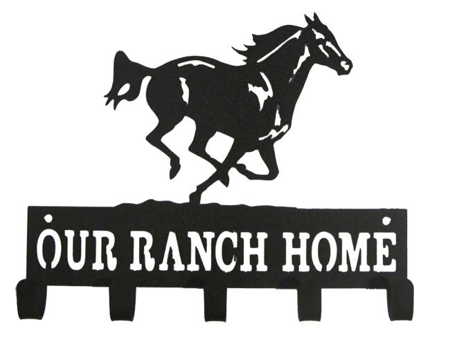 "Our Ranch Home" with Running Horse - Medal Hanger