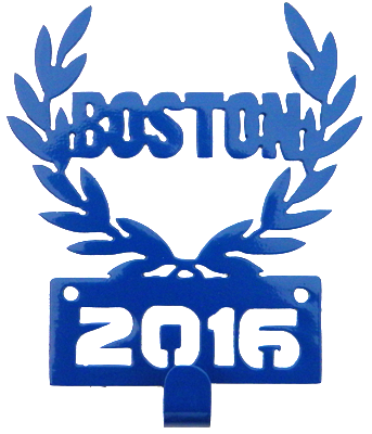 Boston Marathon 2016 1 Hook Blue Medal Display Hanger