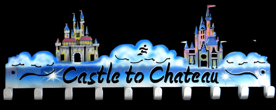 Castle Chateau Disney Marathon France Custom Painted 10 Hook