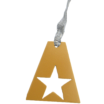 Army A Star Gold Dangler Ornament