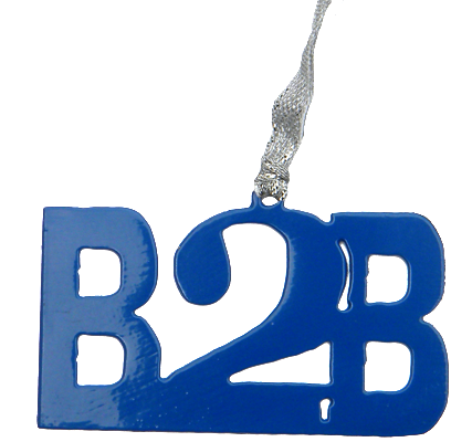 Boston to Big Sur B2B Blue Dangler ornament