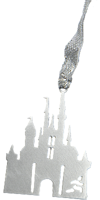 Disney Princess Castle with Runner Silver Dangler Ornament