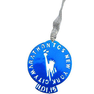 TCS NYC Marathon 2015 Blue Dangler Ornament