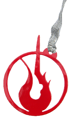Rock 'n' Roll Marathon Series Logo Red Dangler Ornament