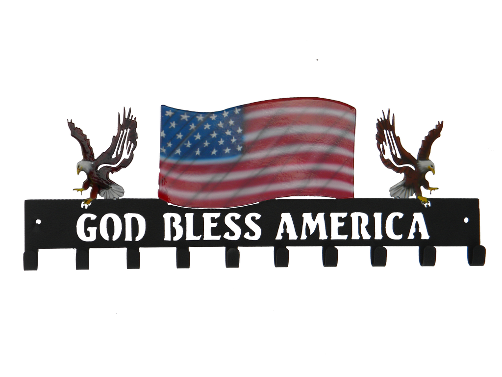 God Bless America Partially Painted Version - Medal Holder