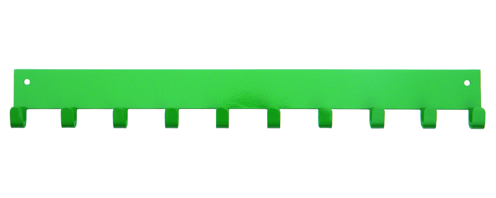 3rd Row Add-on Bar Hot Green 10 Hook Medal Display Hanger