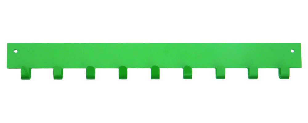 2nd Row Add-on Bar Hot Green 10 Hook Medal Display Hanger
