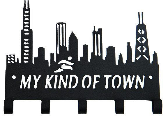 Chicago Skyline 'My Kind of Town' Medal Display