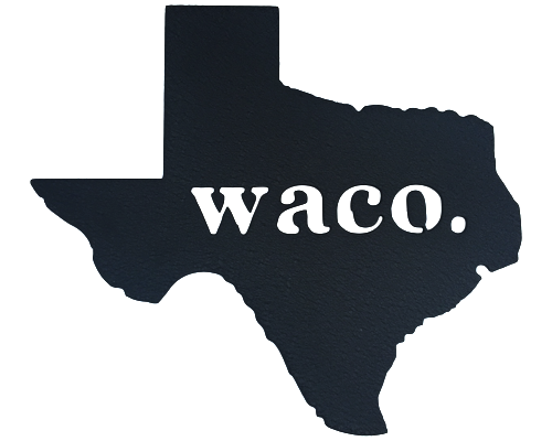 Texas Waco Black Wall Emblem