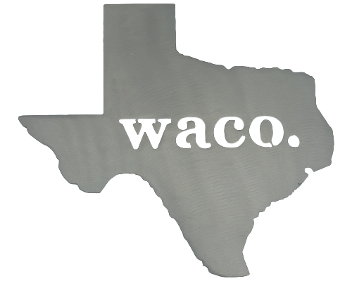 Texas Waco Silver Wall Emblem