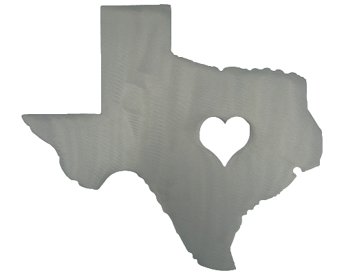 Heart of Texas Silver Wall Emblem