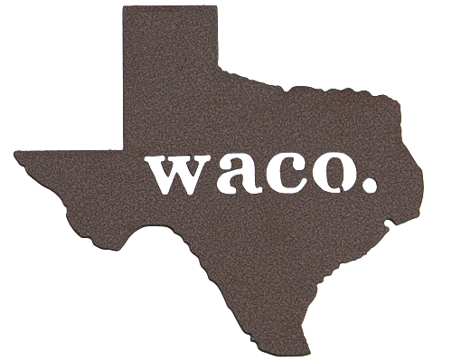 Texas Waco Bronze Wall Emblem