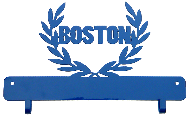 Boston Marathon Blue Race Bib Display Holder 