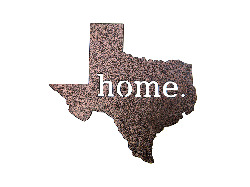 Texas Home Bronze Wall Emblem