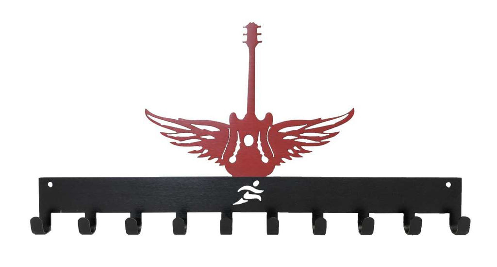 10 hook Winged Guitar two color SportHook, holds 30+ medals